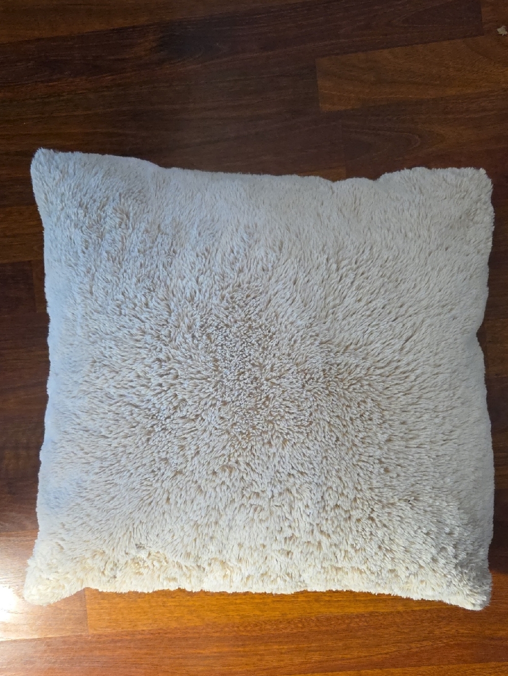Target Cream Fuzzy Plush Accent Pillow